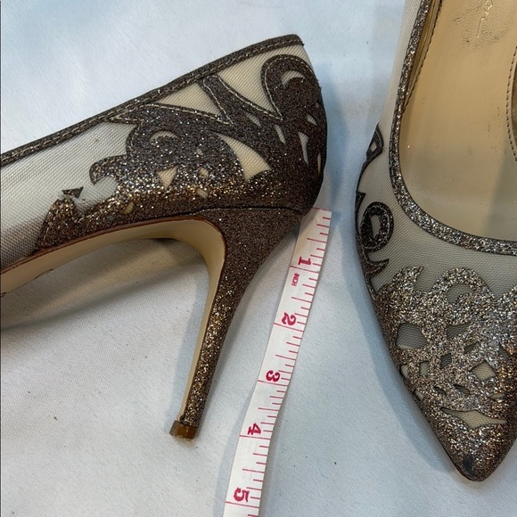 Jessica Simpson Women Liereena2 Bronze Glitter, Mesh, Pointed Stiletto, size 10M - Picture 13 of 13